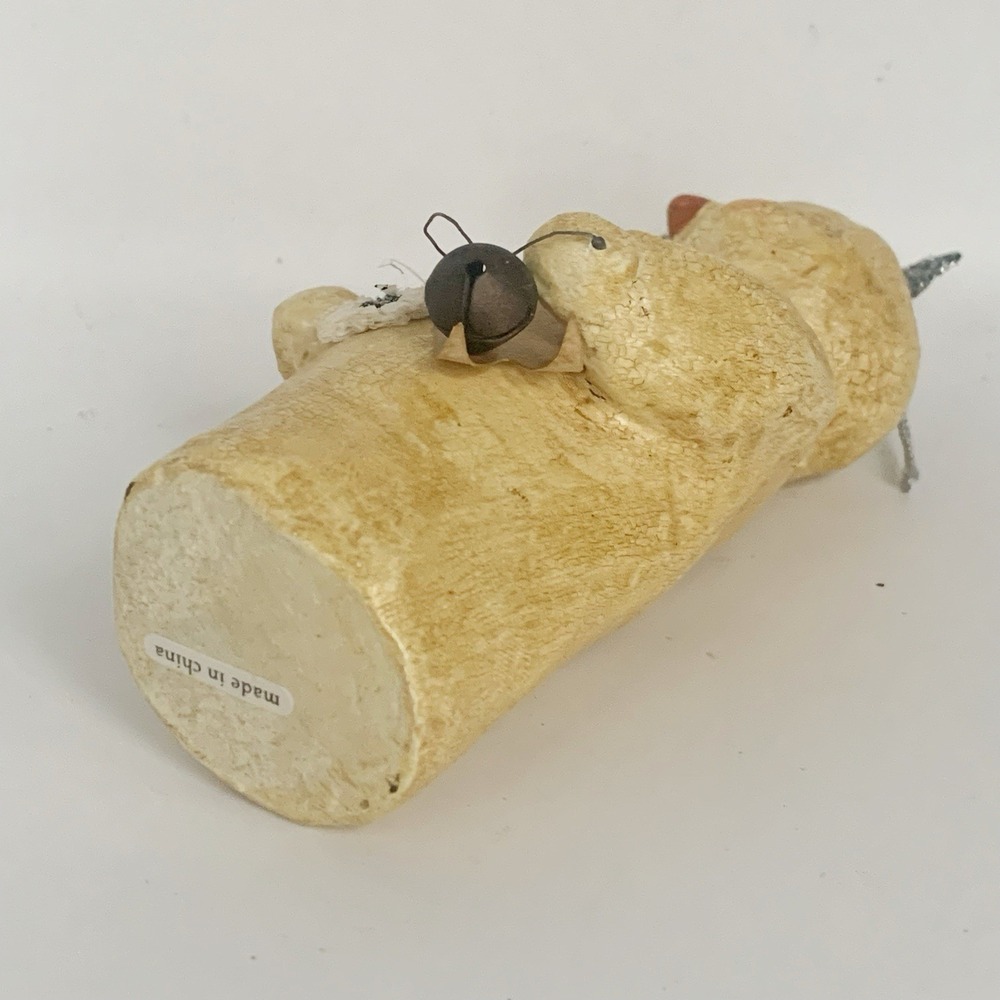 Nicol Sayre Primitive Jingle Snowman Christmas Ornament, Seasons of Cannon Falls - Picture 4 of 4